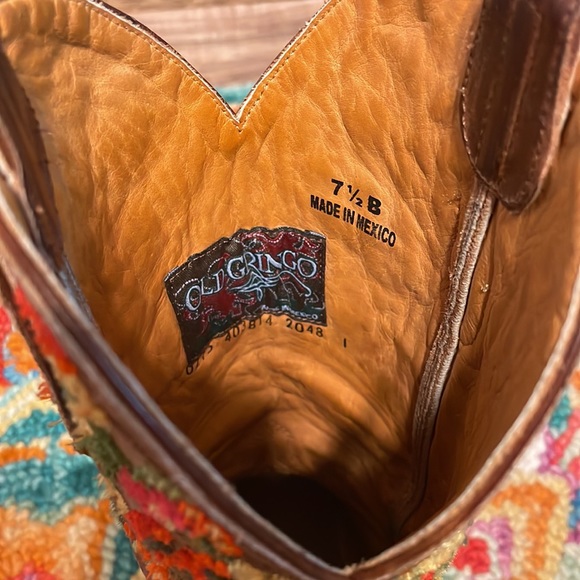 🤠🌸Old Gringo Brass Flora Embroidered Boots🌸🤠 - Picture 8 of 9